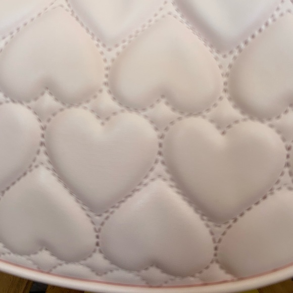 NWT-Betsey Johnson Pink Heart Quilted Shoulder Bag-Hot Stuff Charm - Picture 7 of 7